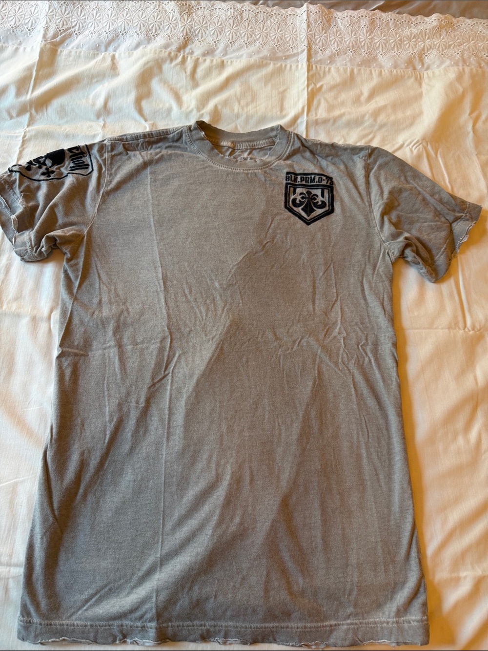 Affliction Gray Short-Sleeve Crewneck Graphic Tee
